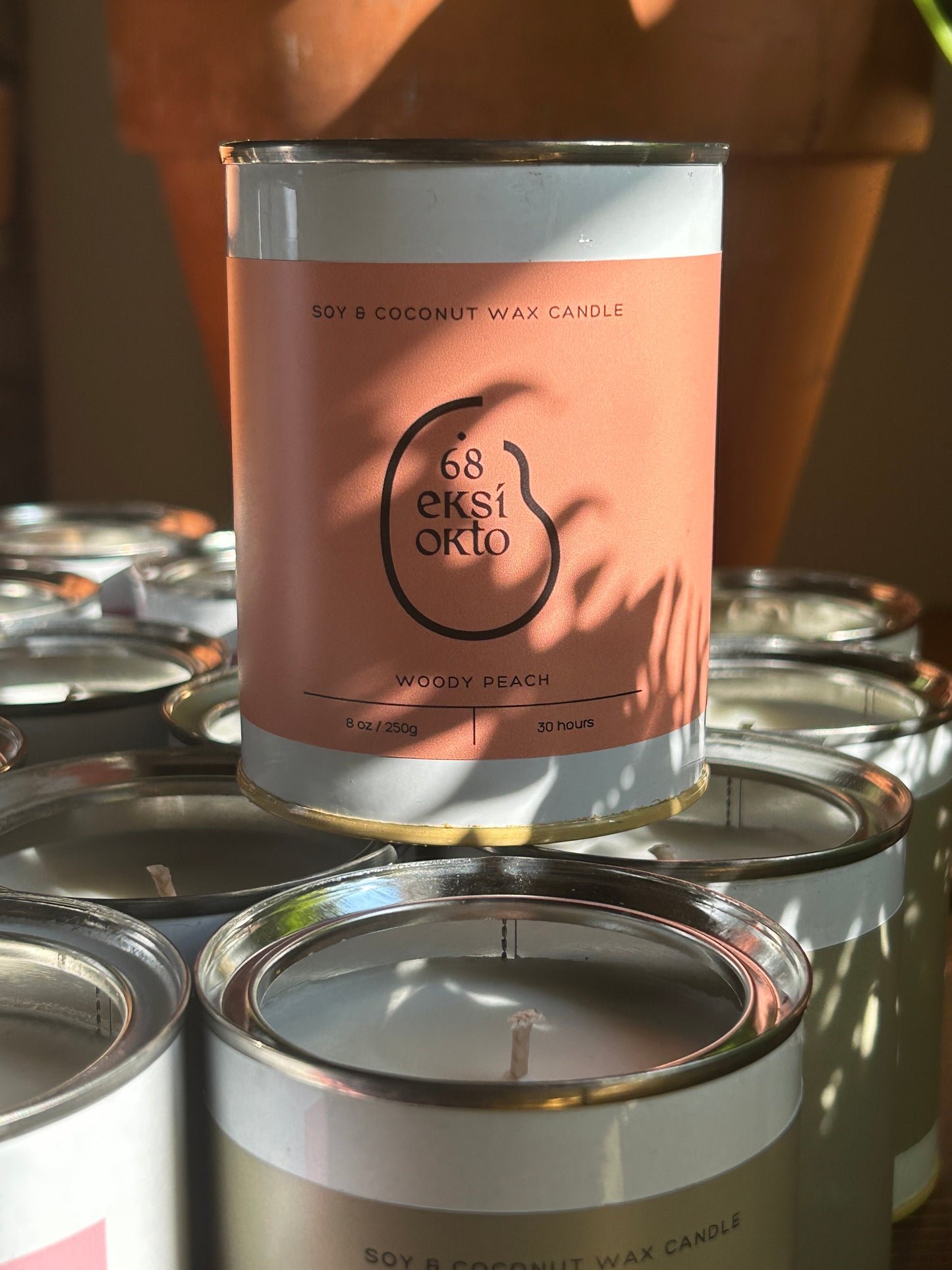 Soy Wax Candle - Woody Peach | 250g