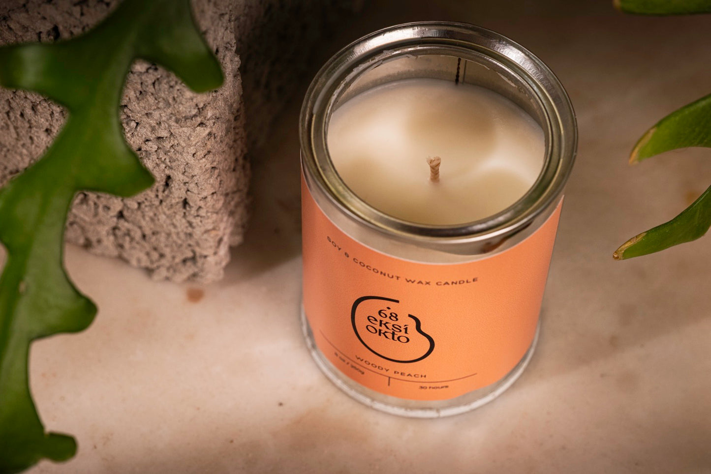Soy Wax Candle - Woody Peach | 250g